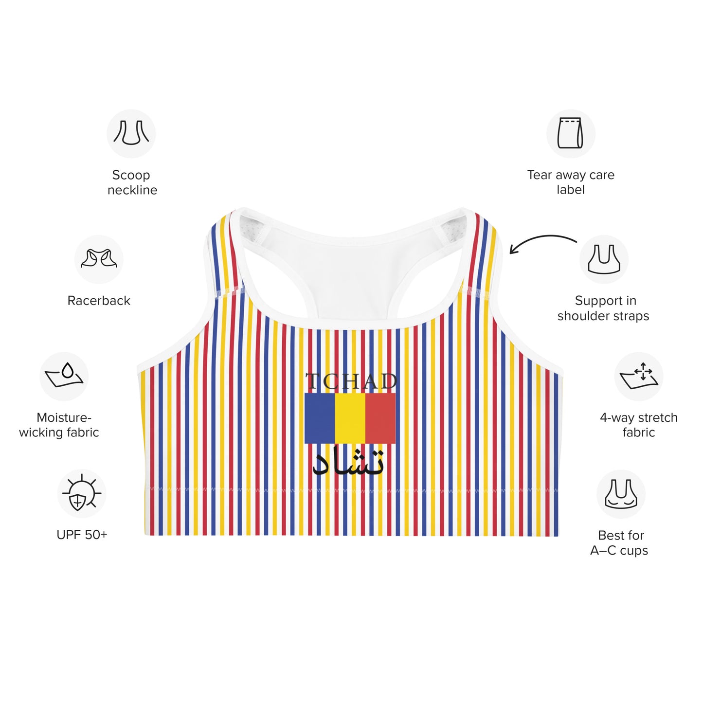 Tchad Sports bra