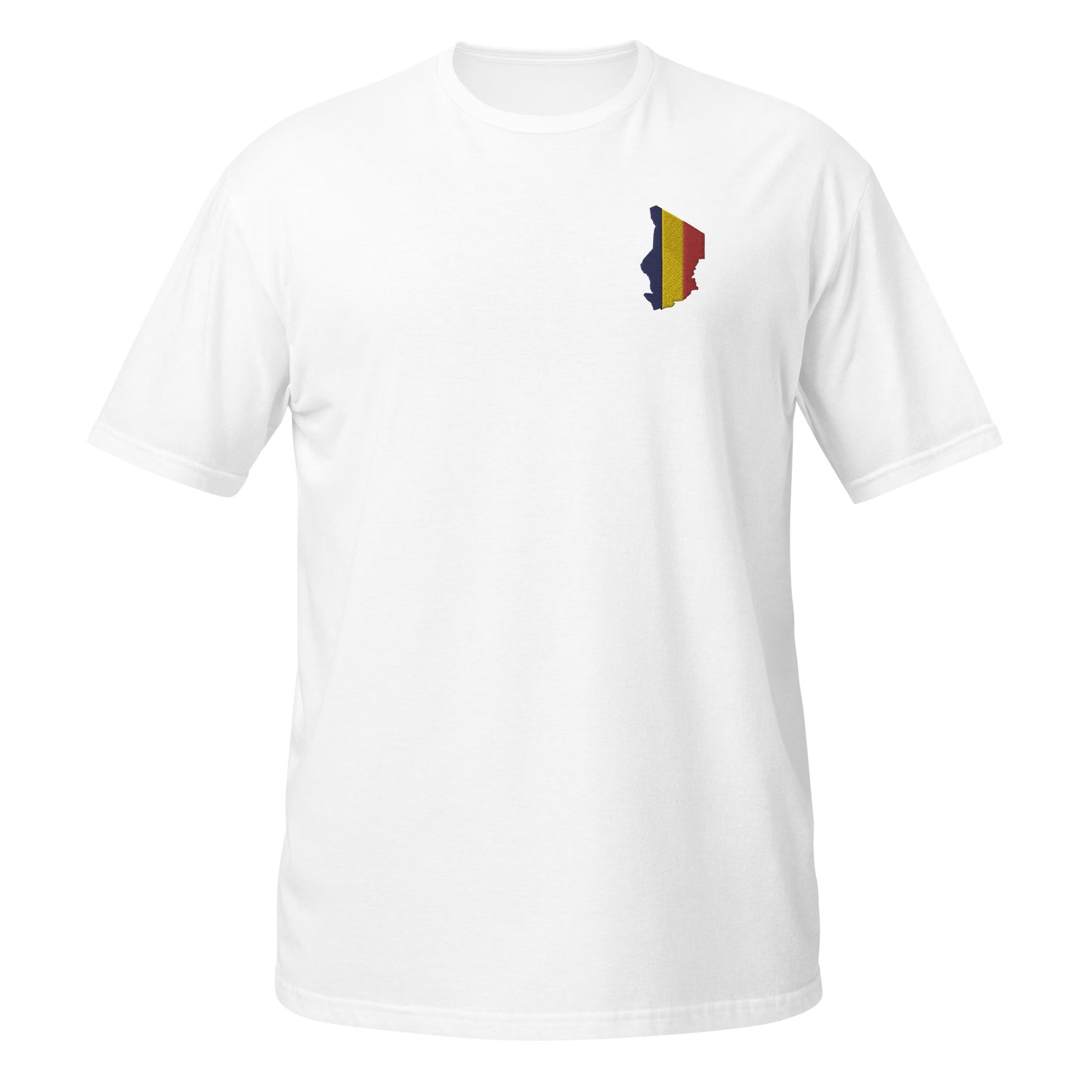 Tchad Embroidered Map Short-Sleeve Unisex T-Shirt