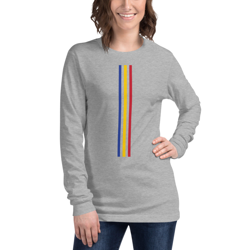 Three Lines Women Long Sleeve T-Shirt - Team Chad Clothing