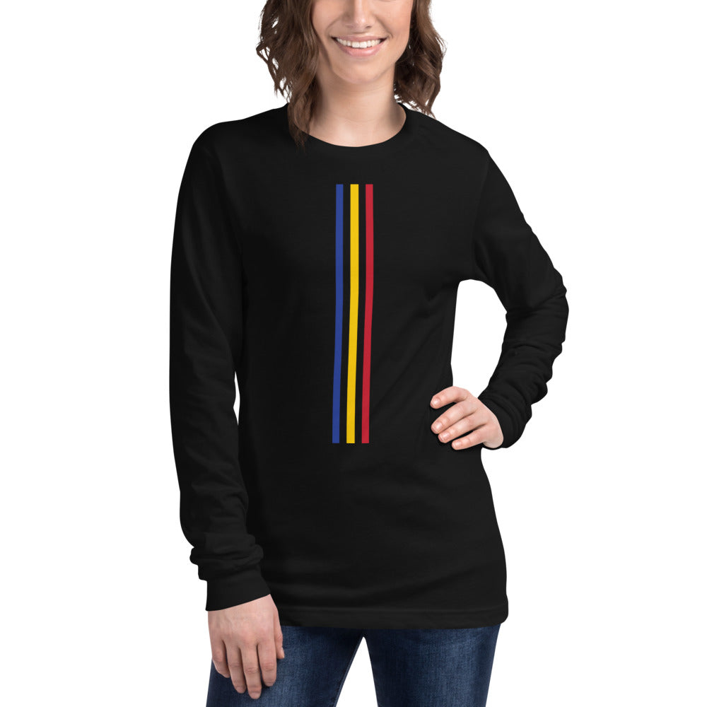 Three Lines Women Long Sleeve T-Shirt - Team Chad Clothing