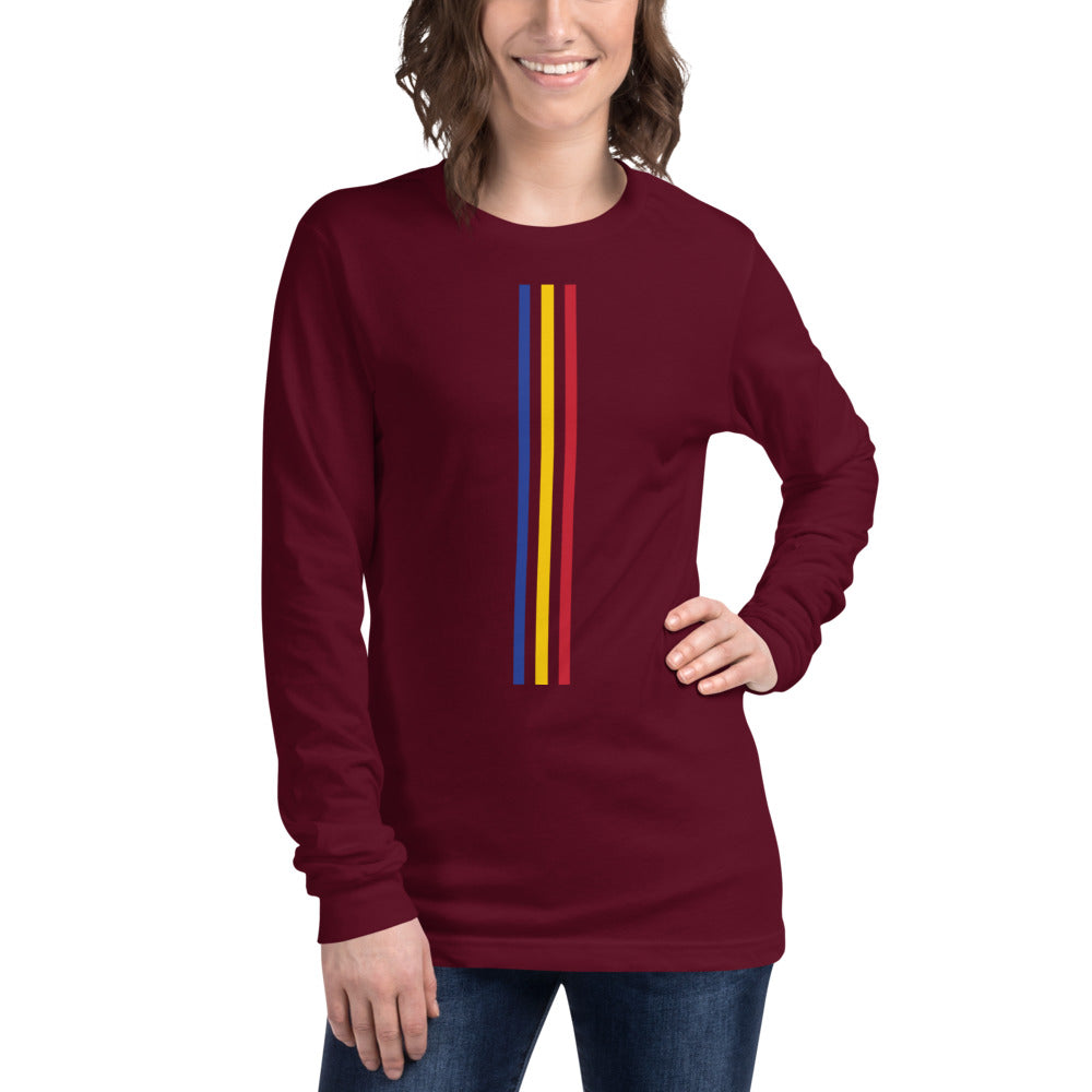 Three Lines Women Long Sleeve T-Shirt - Team Chad Clothing