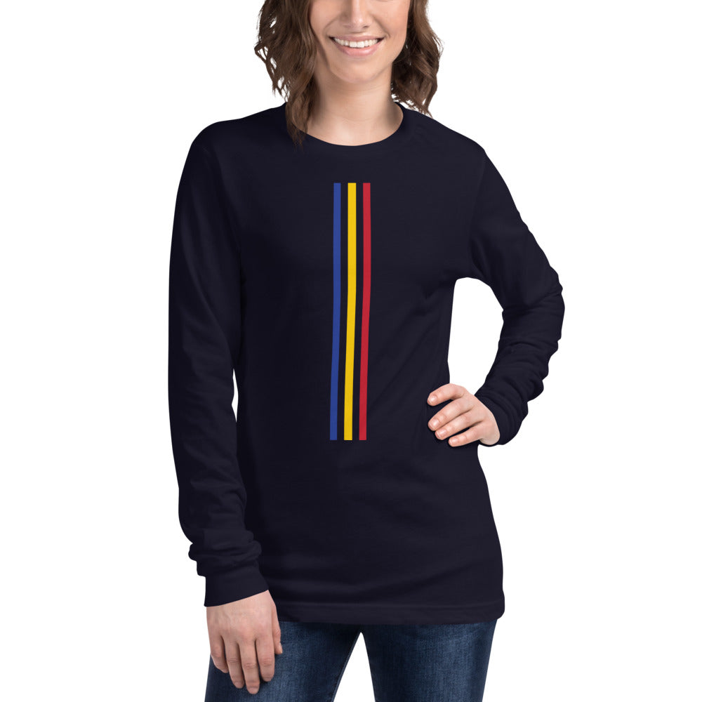 Three Lines Women Long Sleeve T-Shirt - Team Chad Clothing