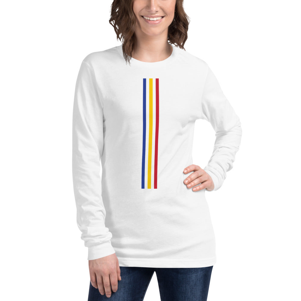 Three Lines Women Long Sleeve T-Shirt - Team Chad Clothing